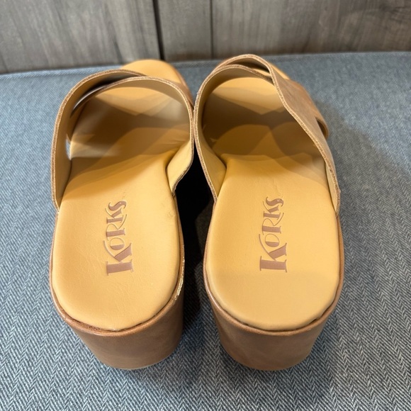 Women's Tan Wedge Sandals - Picture 7 of 12